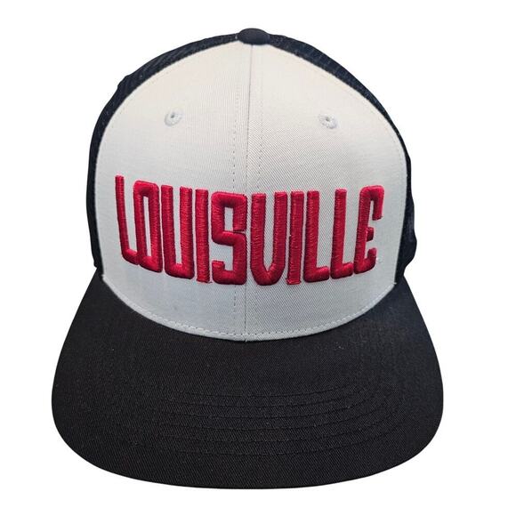 Top of the World Other - Louisville Cardinals Snapback Trucker Hat Cap Black 3D Script Embroidered TOW